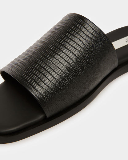 Sabian Leather Sandals In Black