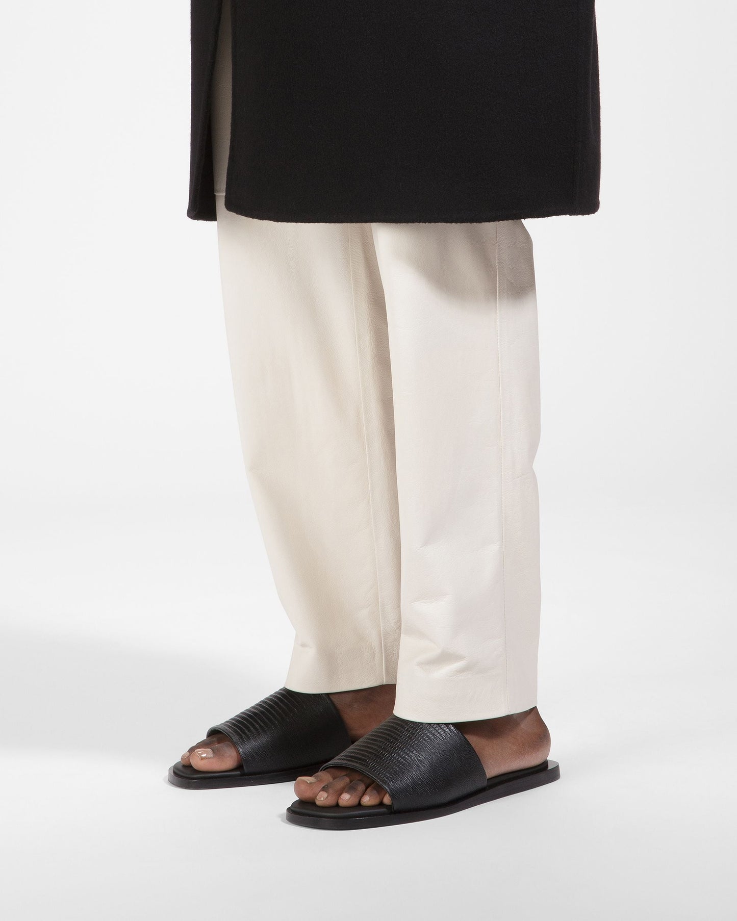 Sabian Leather Sandals In Black