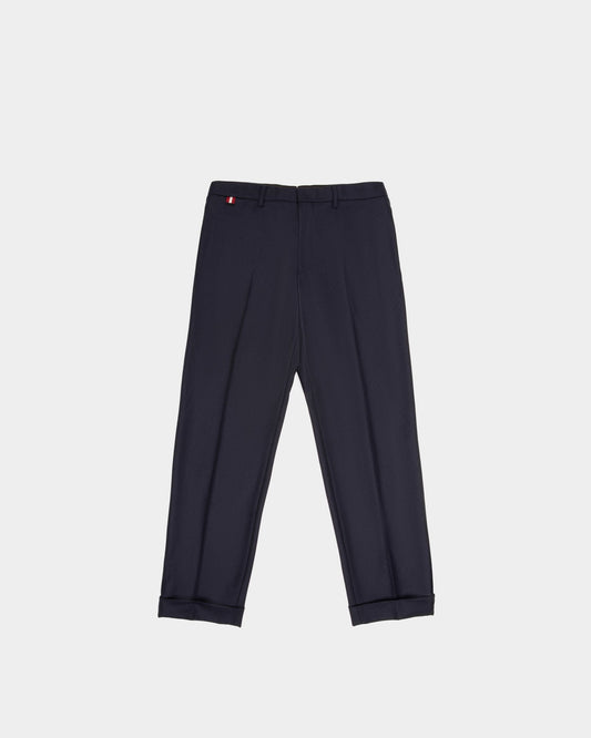 Wool & Cashmere Trousers In Black