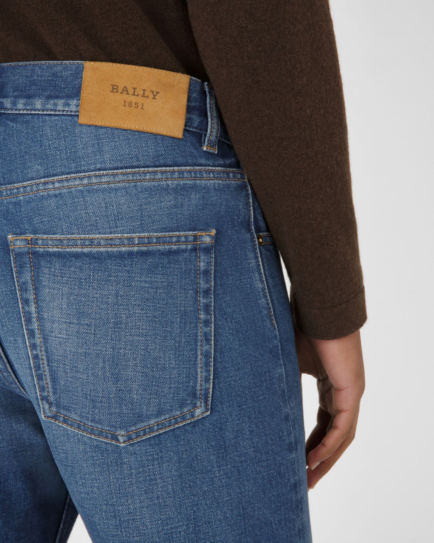 Cotton Trousers In Blue