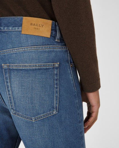 Cotton Trousers In Blue