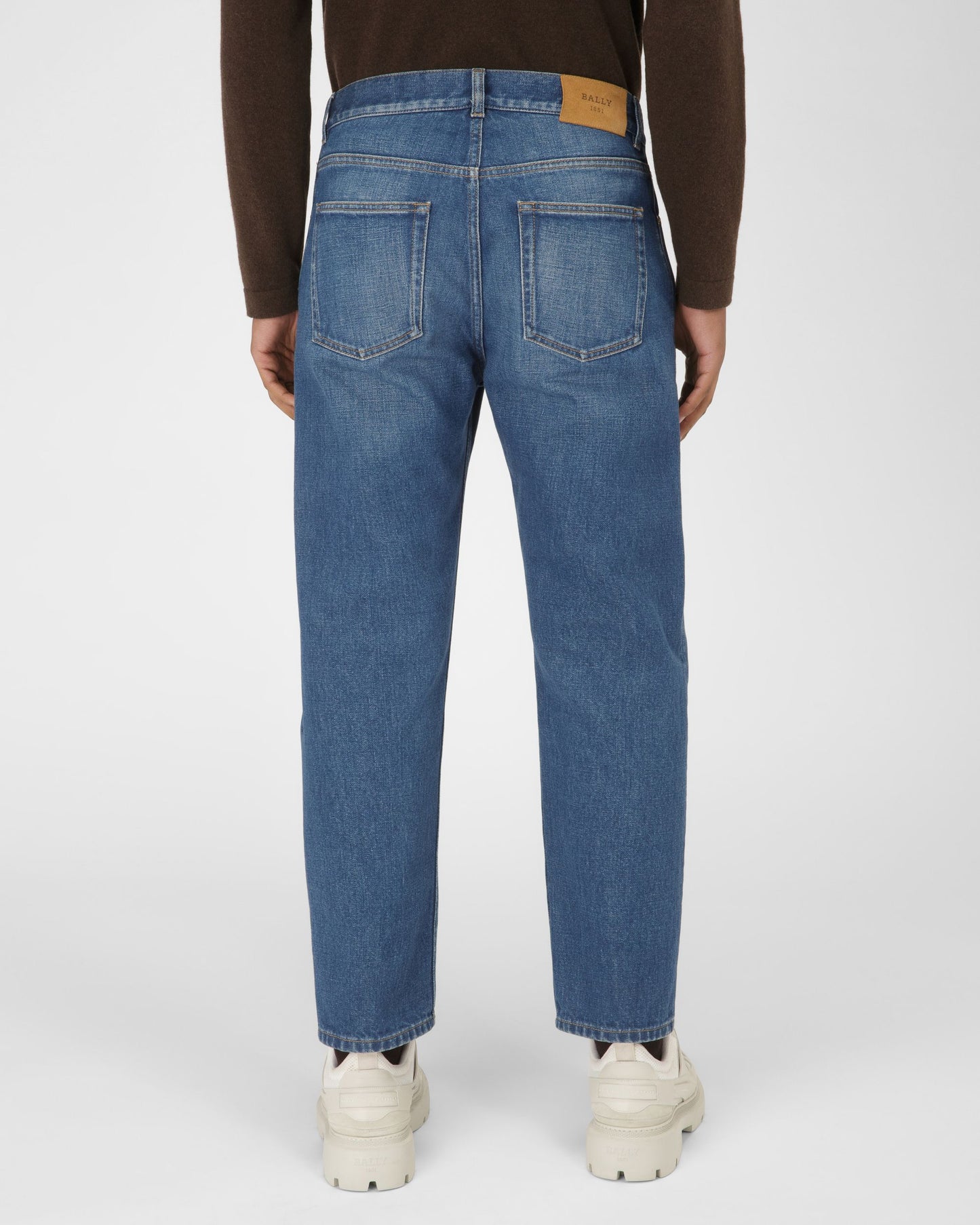 Cotton Trousers In Blue