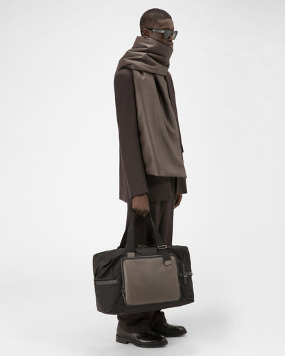 Wool Trousers In Ebony Brown