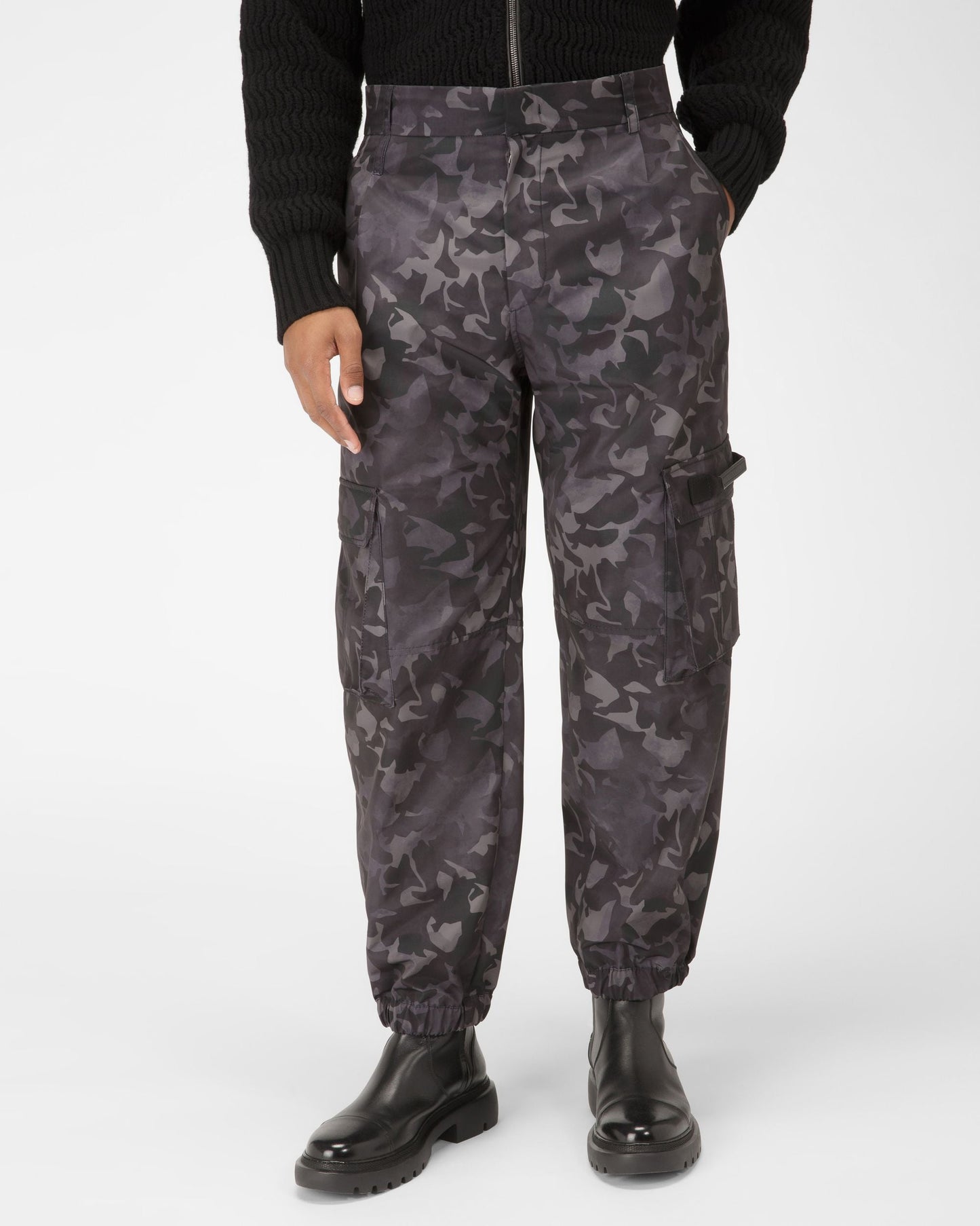 Recycled Polyster Trousers In Black