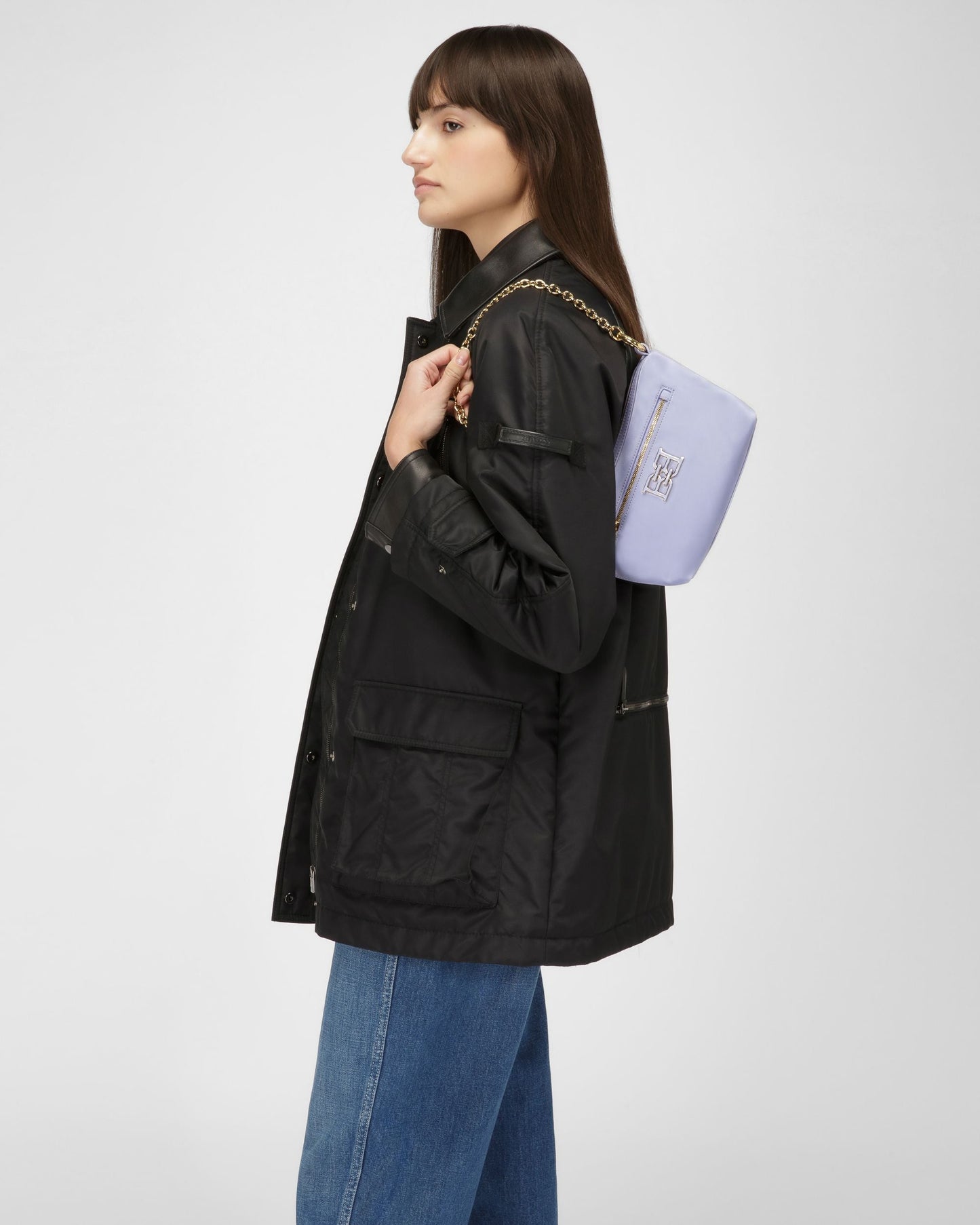 Eyfel Nylon Crossbody Bag In Lilac