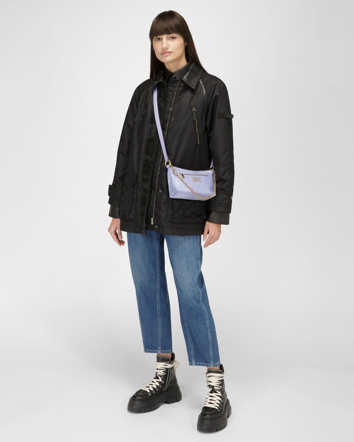 Eyfel Nylon Crossbody Bag In Lilac