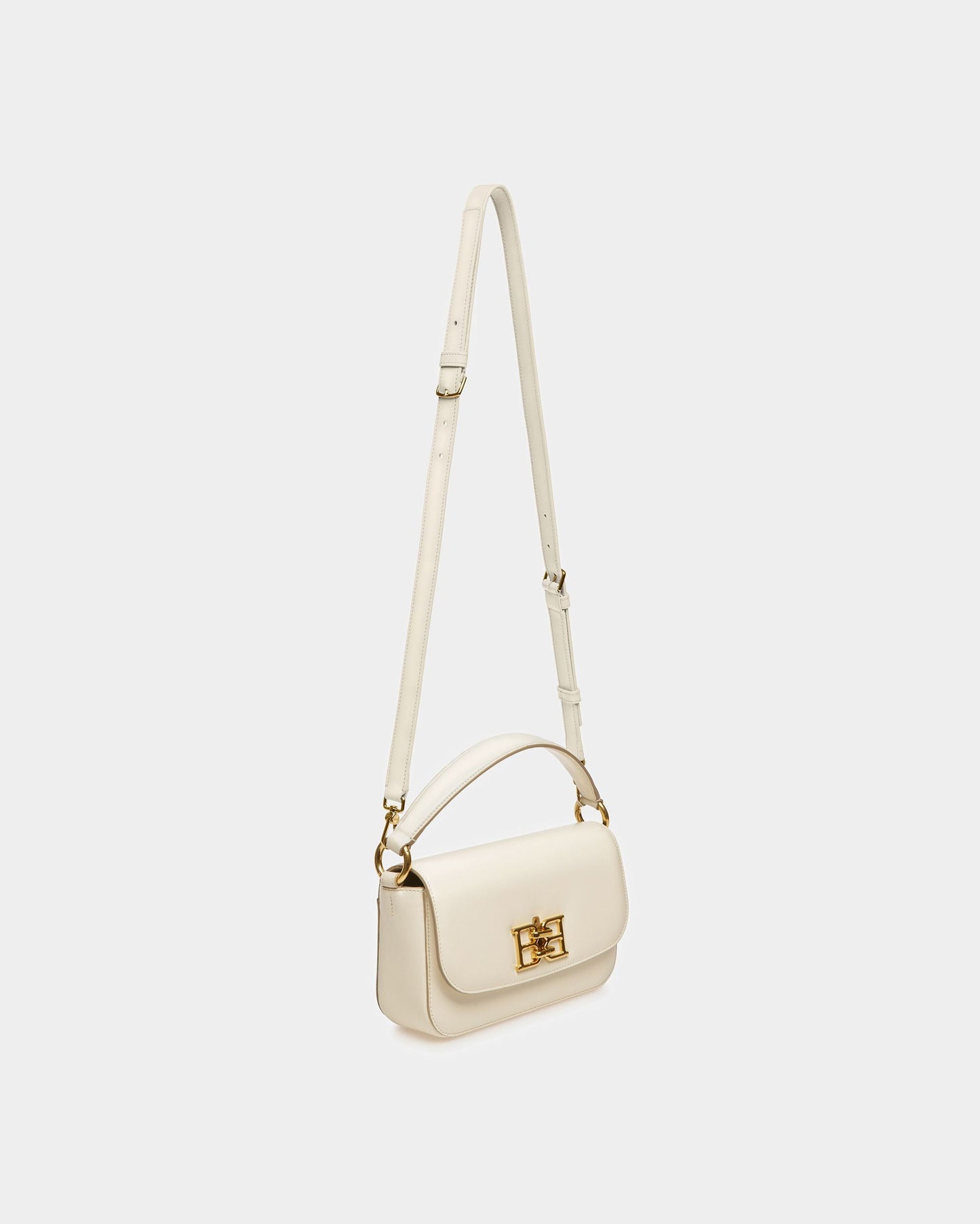 Brodye Leather Crossbody Bag In Bone