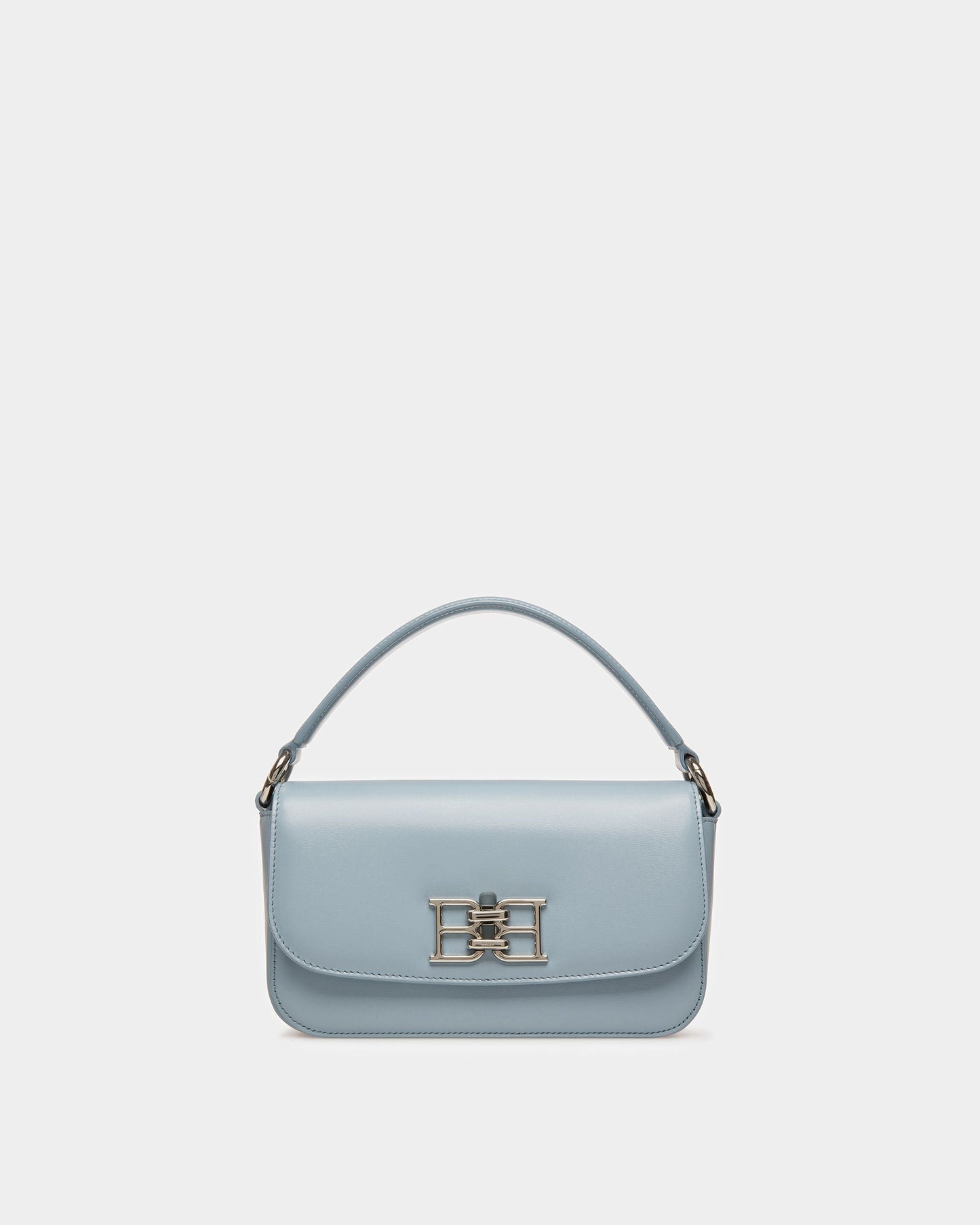 Brodye Leather Crossbody Bag In Light Blue