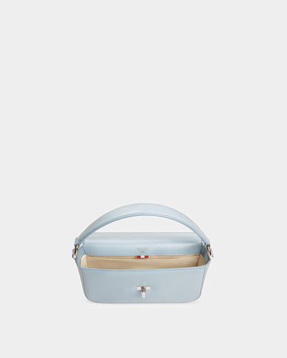 Brodye Leather Crossbody Bag In Light Blue