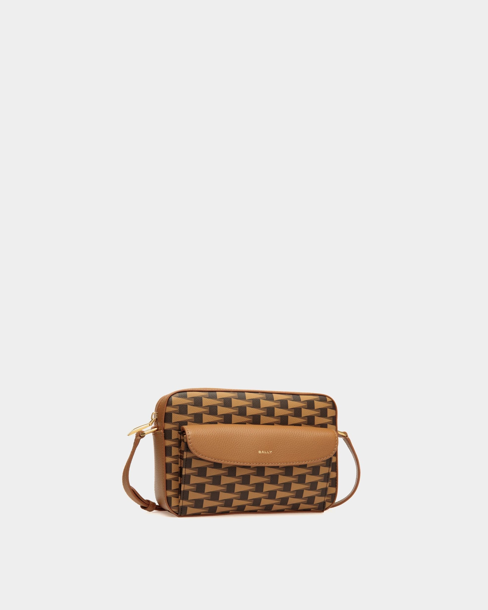 Daniel | Women's Crossbody Bag | Desert TPU | Bally | Still Life 3/4 Front