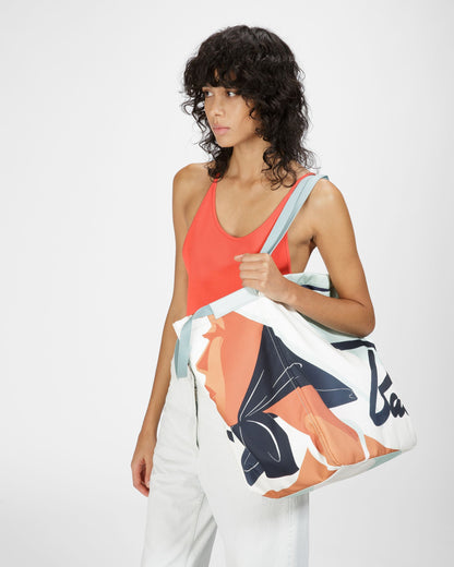 Billboard Nylon Tote In Blue