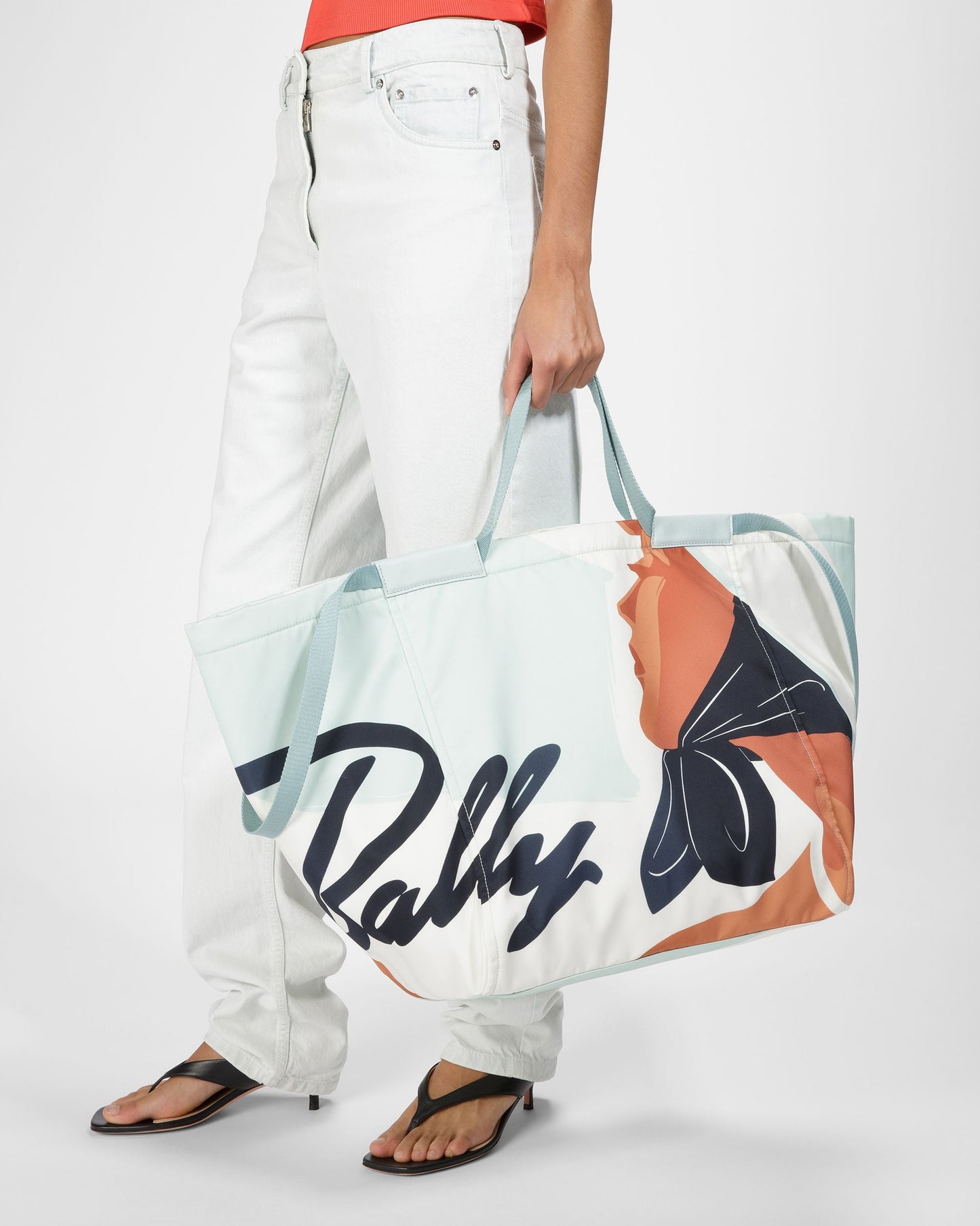 Billboard Nylon Tote In Blue