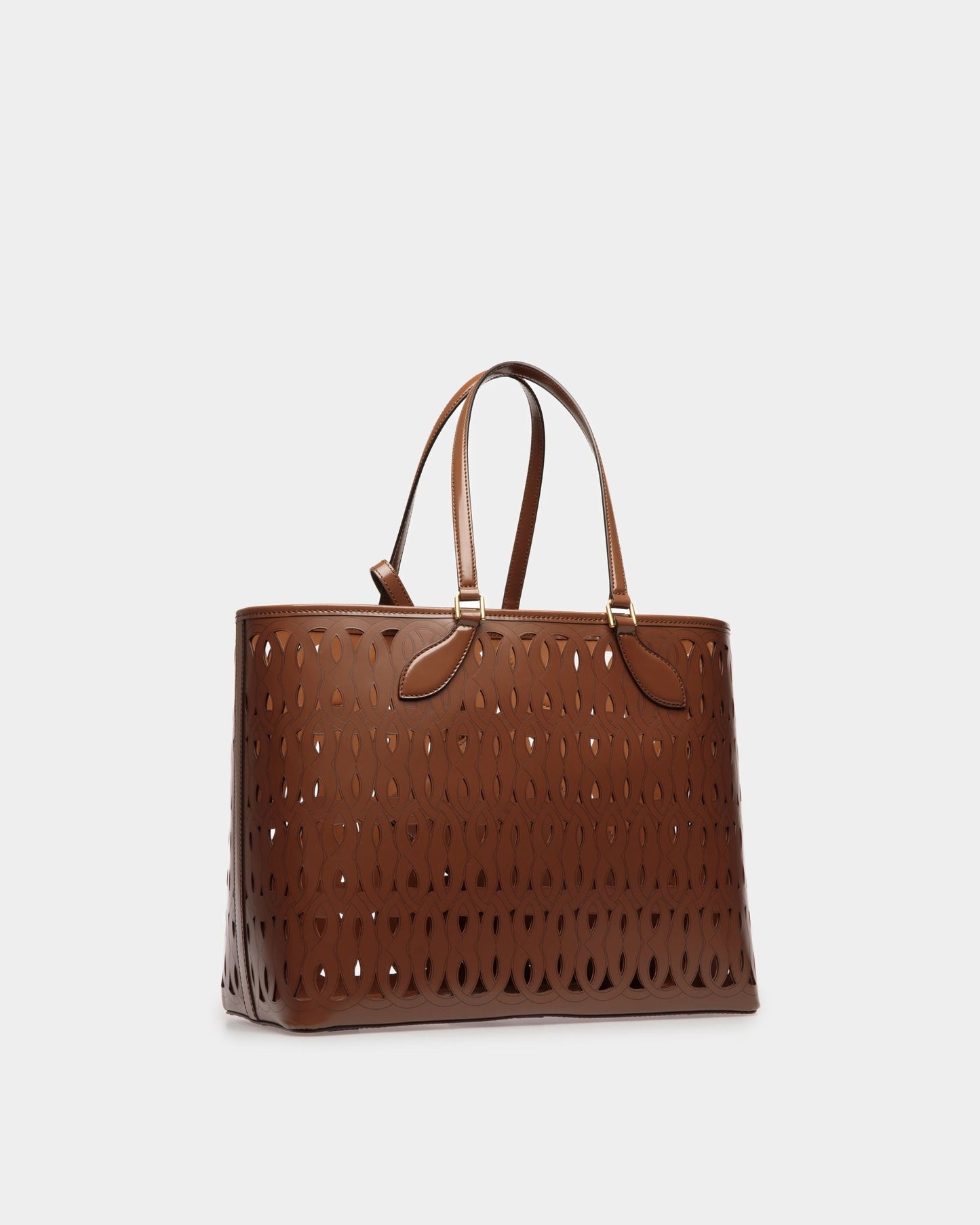 Lago Tote Bag In Brown Leather