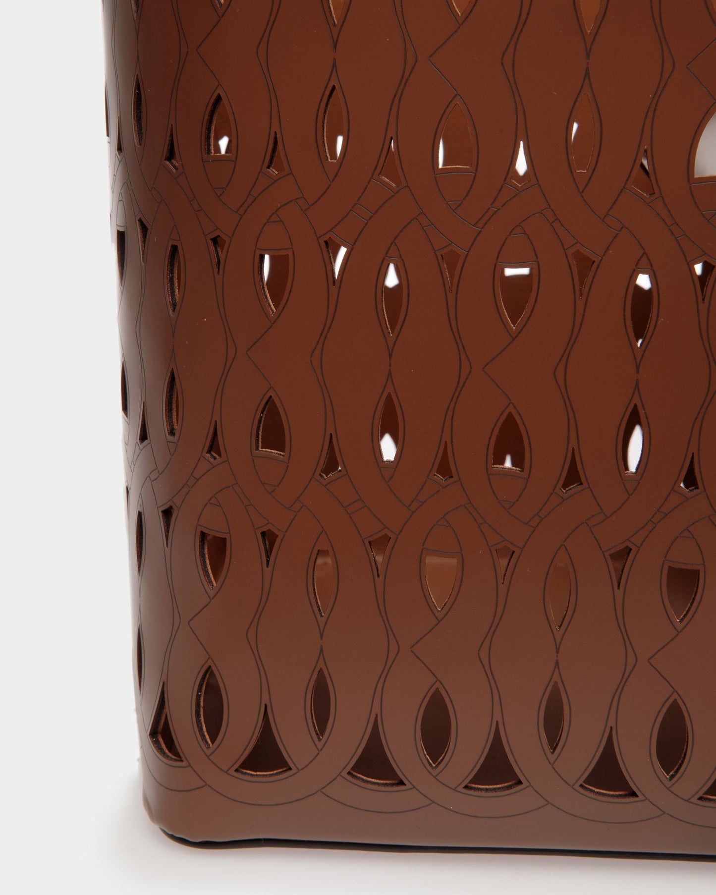 Lago Tote Bag In Brown Leather