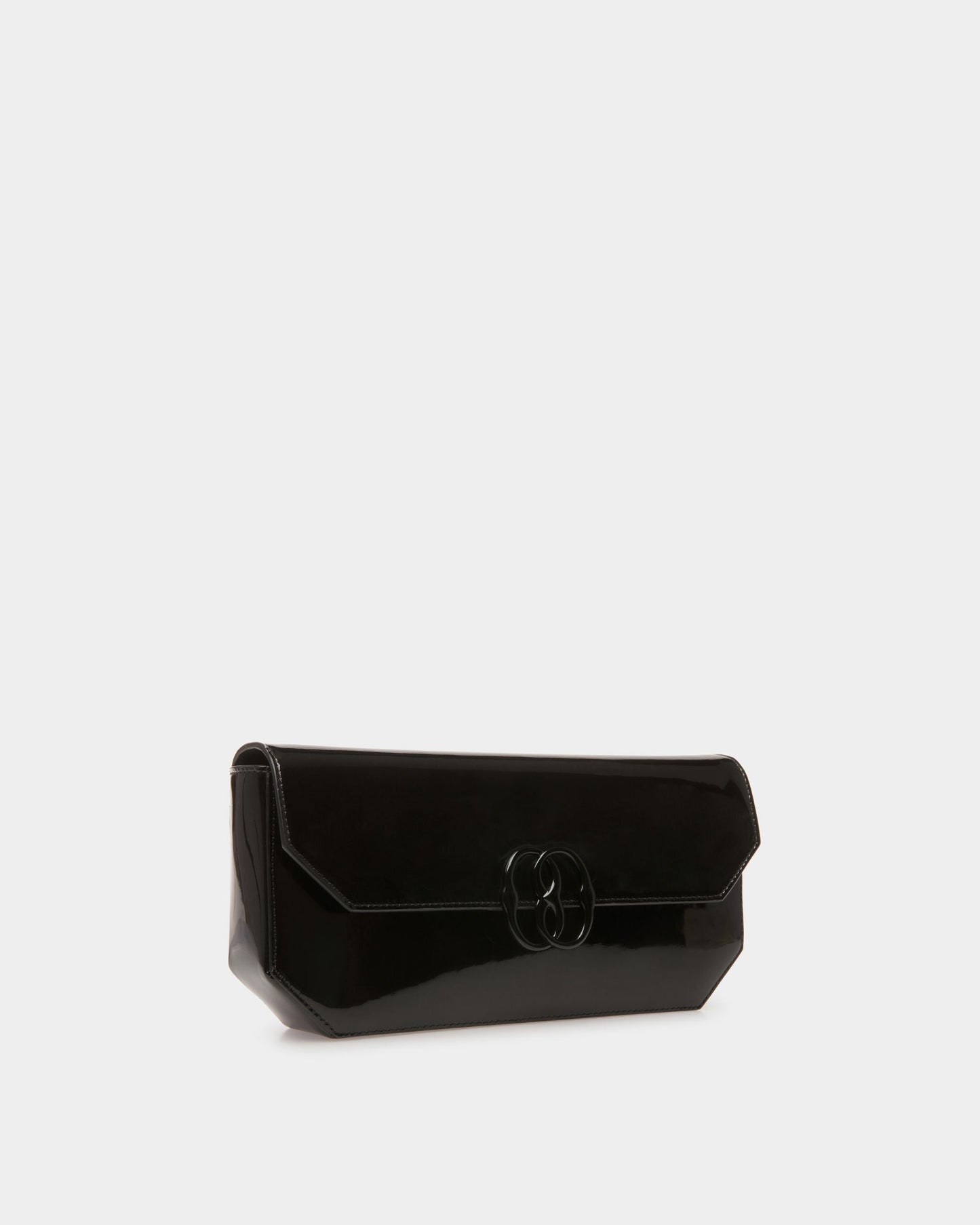 Emblem Shoulder Bag In Black Leather