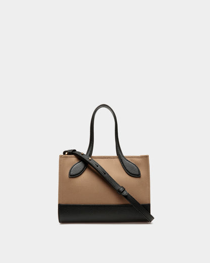 Bar Keep On Extra Small | Women's Minibag | Sand And Black Fabric | Bally | Still Life Back