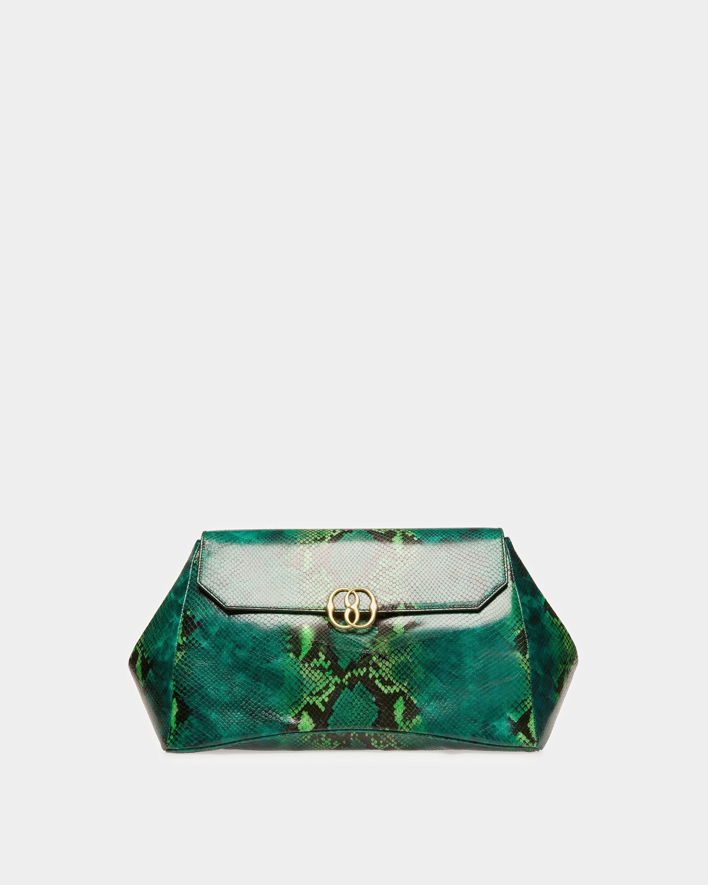 Emblem Maxi Clutch In Python Print