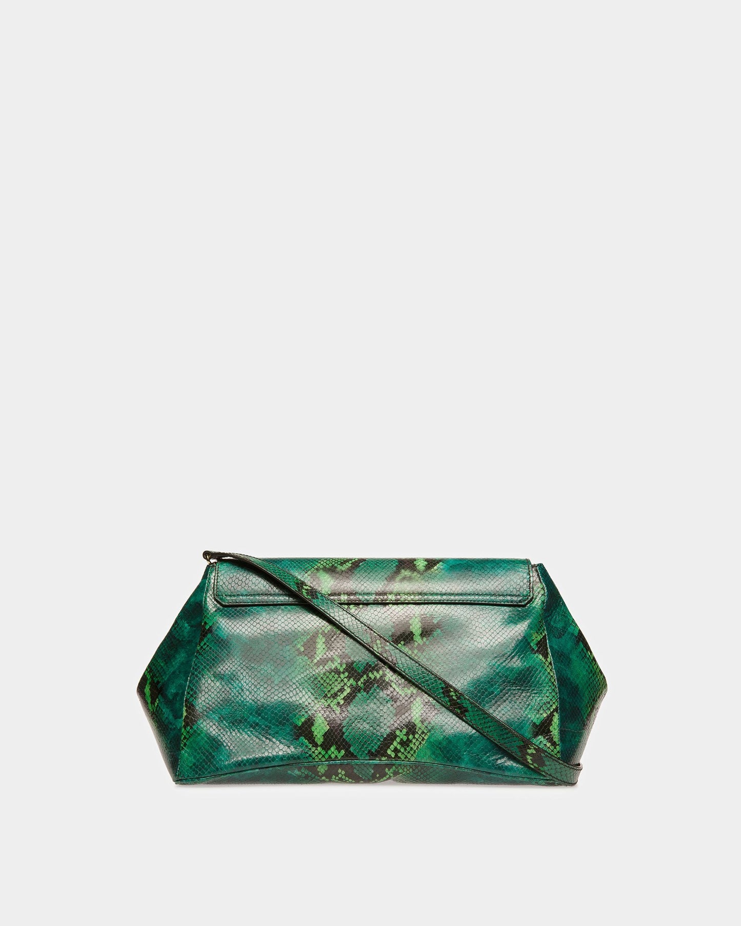Emblem Maxi Clutch In Python Print