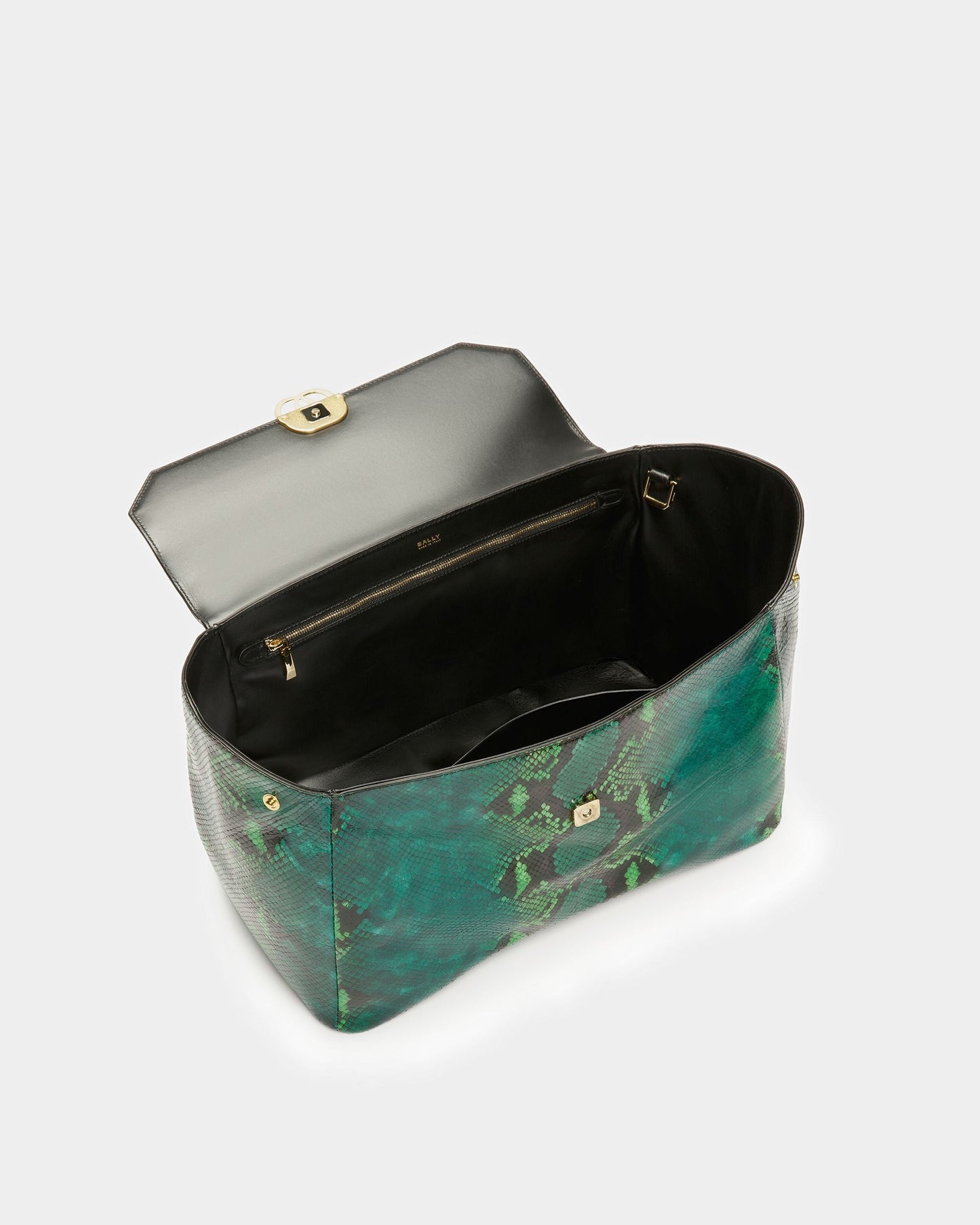 Emblem Maxi Clutch In Python Print