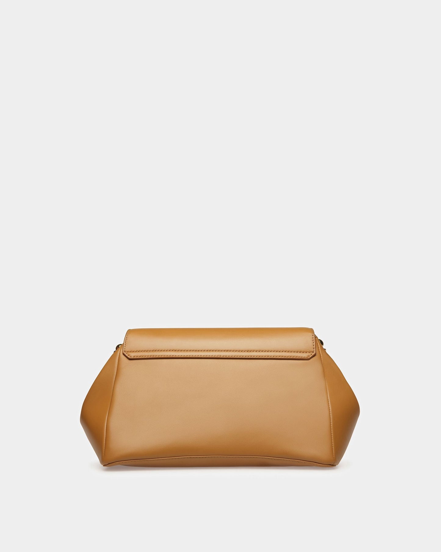 Emblem Shoulder Bag In Plain Leather