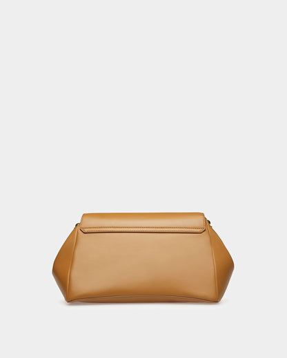 Emblem Shoulder Bag In Plain Leather