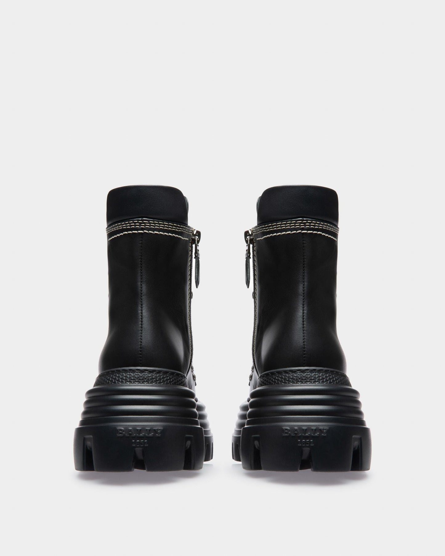 Graciella Leather Booties In Black
