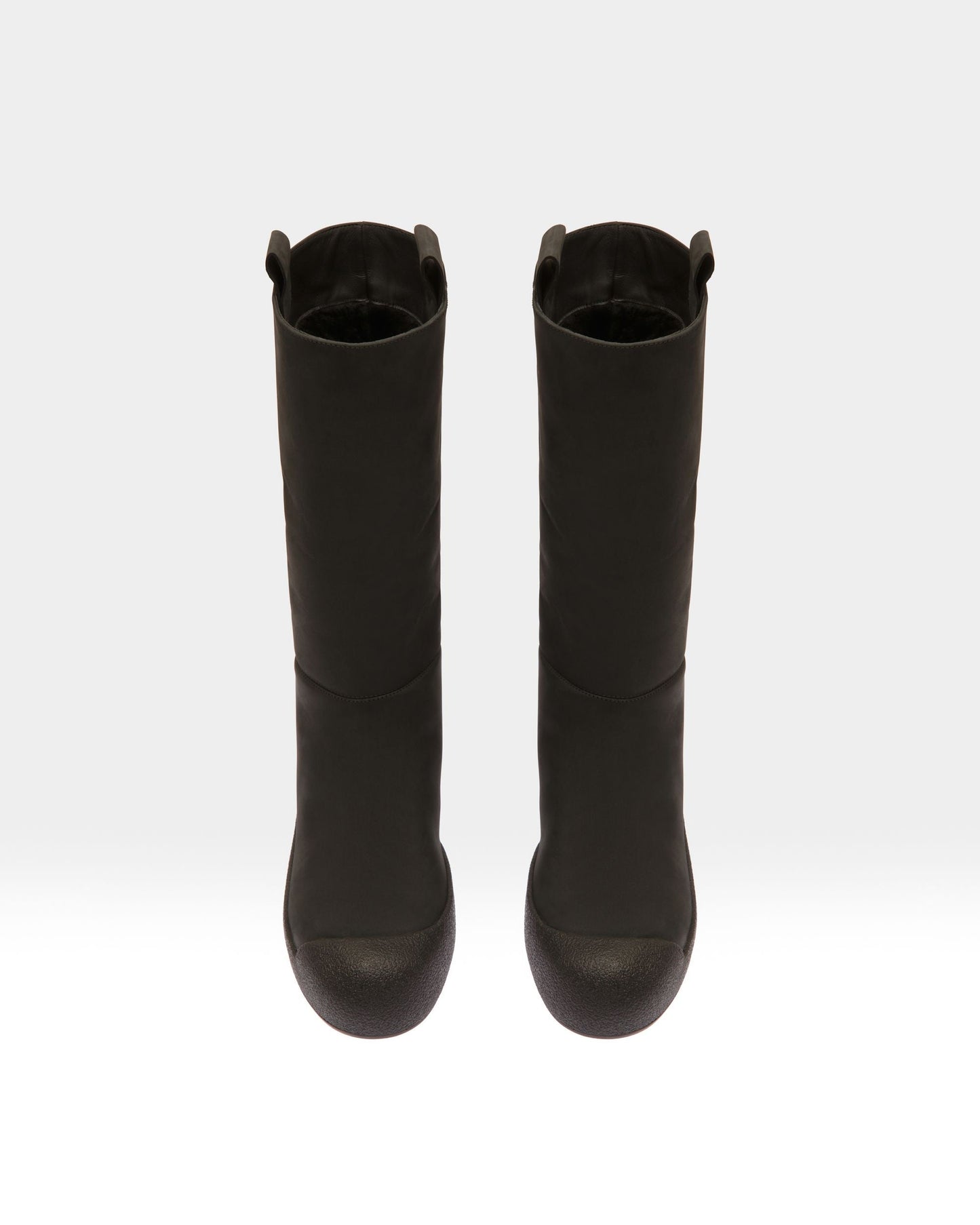 Jackson Leather Long Boots In Black