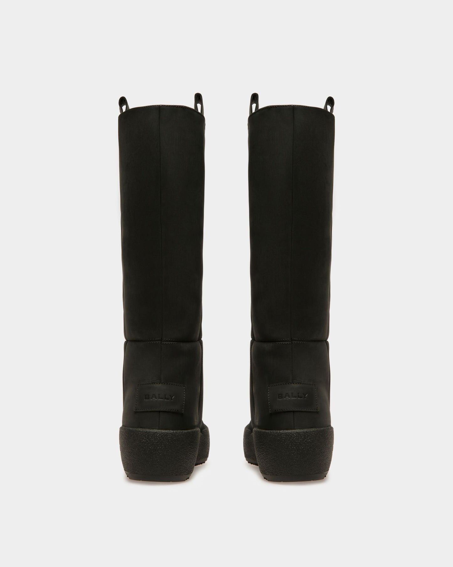 Jackson Leather Long Boots In Black
