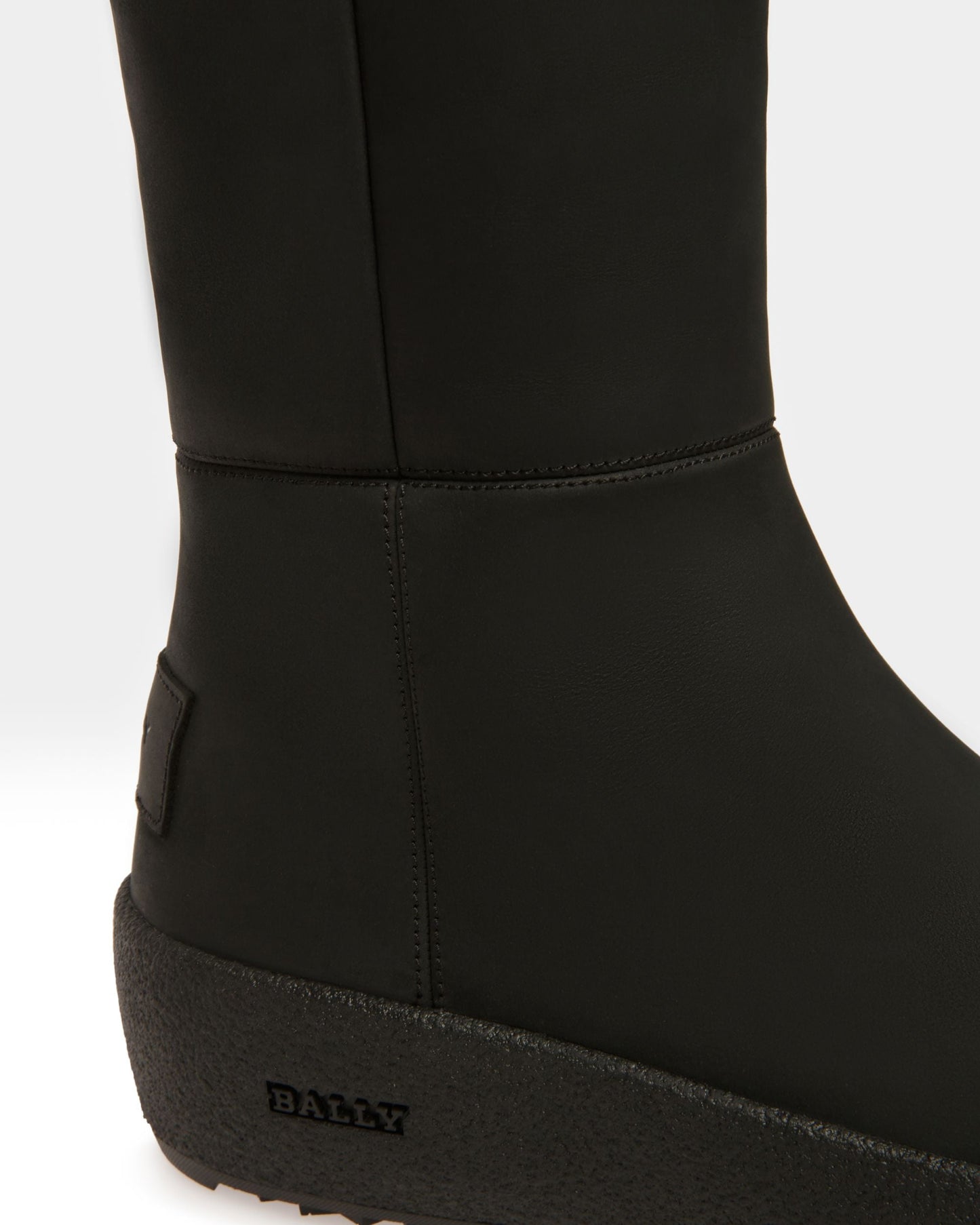 Jackson Leather Long Boots In Black
