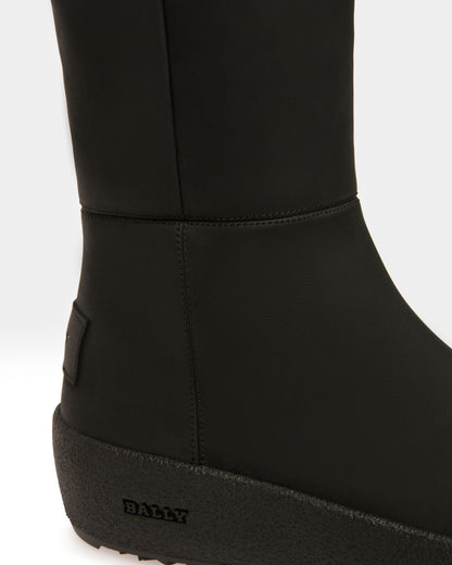 Jackson Leather Long Boots In Black