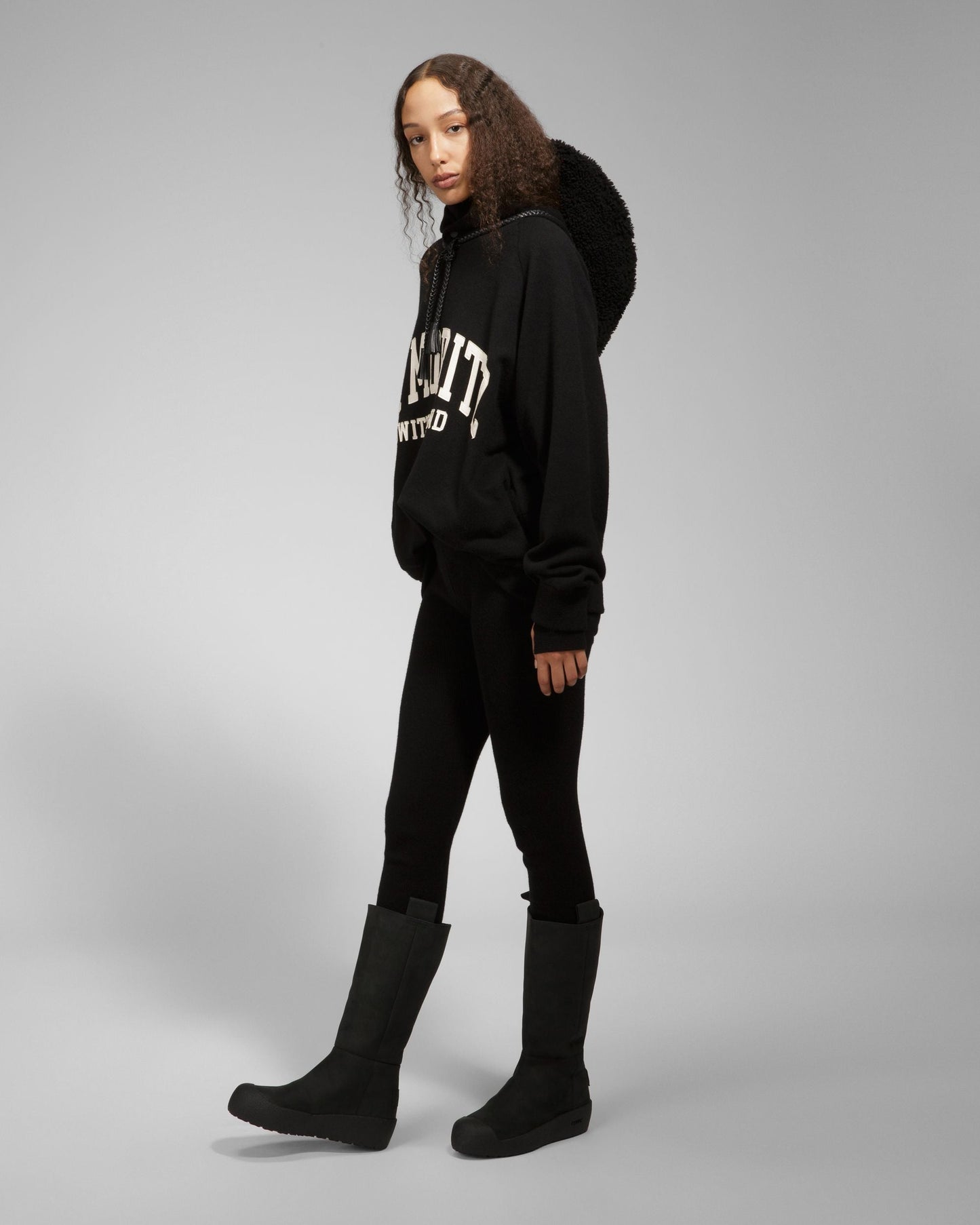 Jackson Leather Long Boots In Black