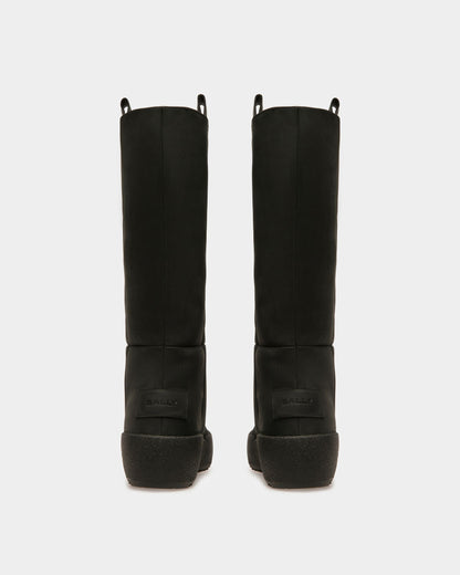 Jackson Leather Long Boots In Black