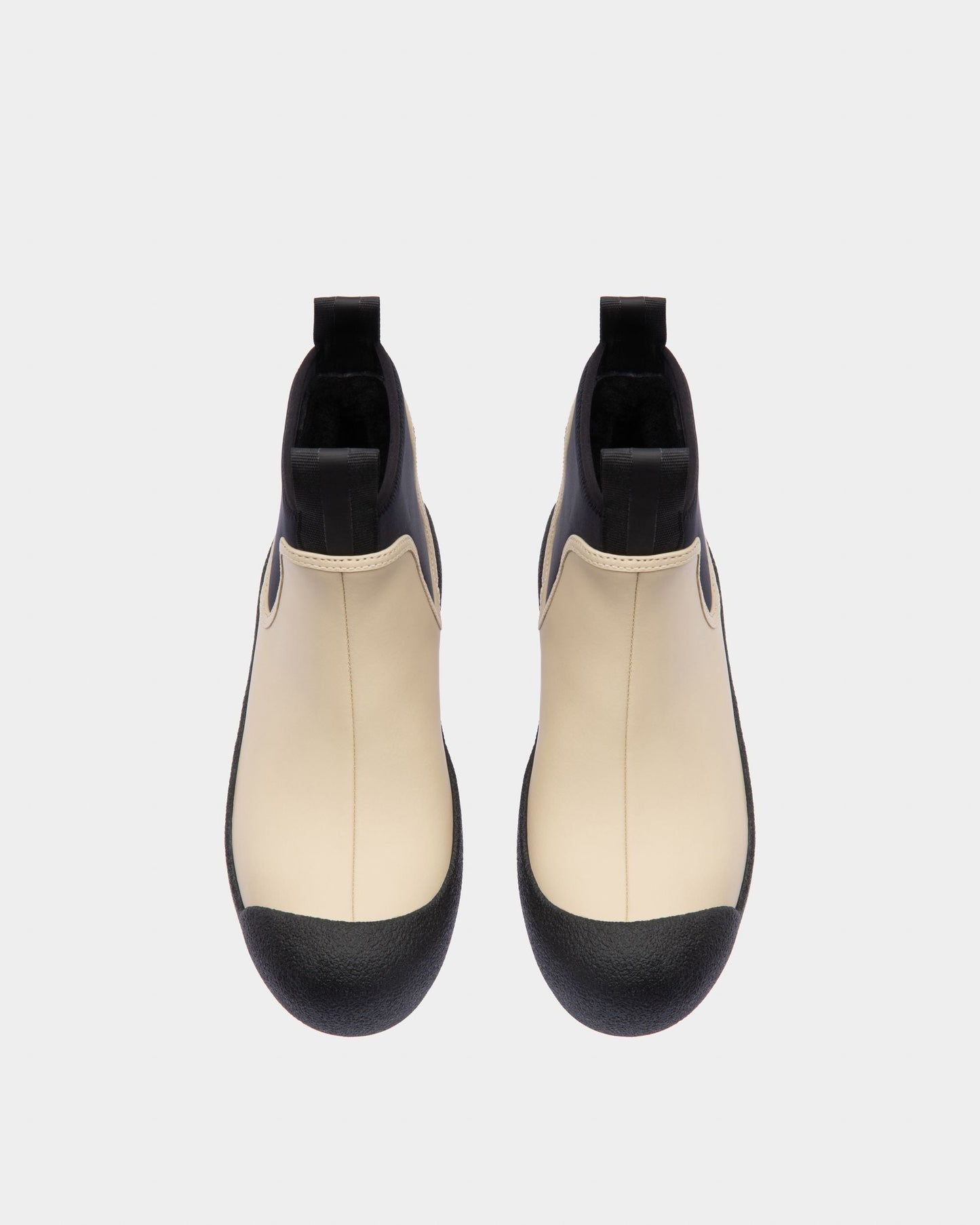 Gadey Leather Booties In Beige