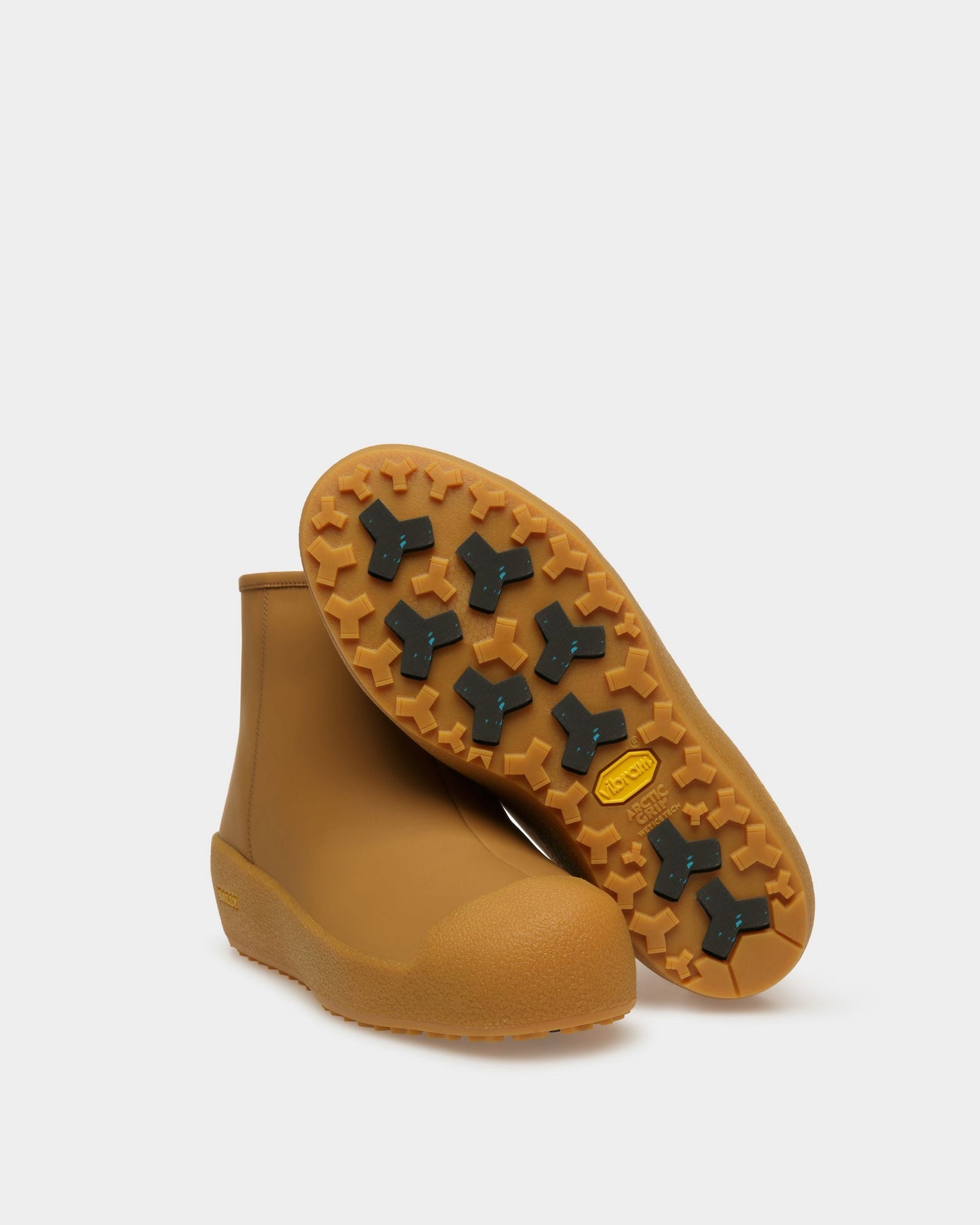 Bernina Leather Booties In Camel