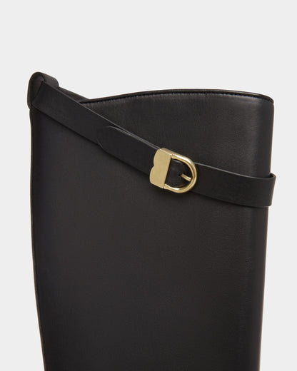 Frei Long Boots In Black Leather