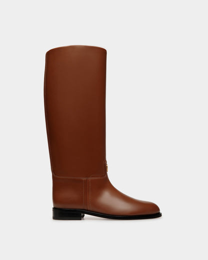 Huntington Long Boots In Brown Leather