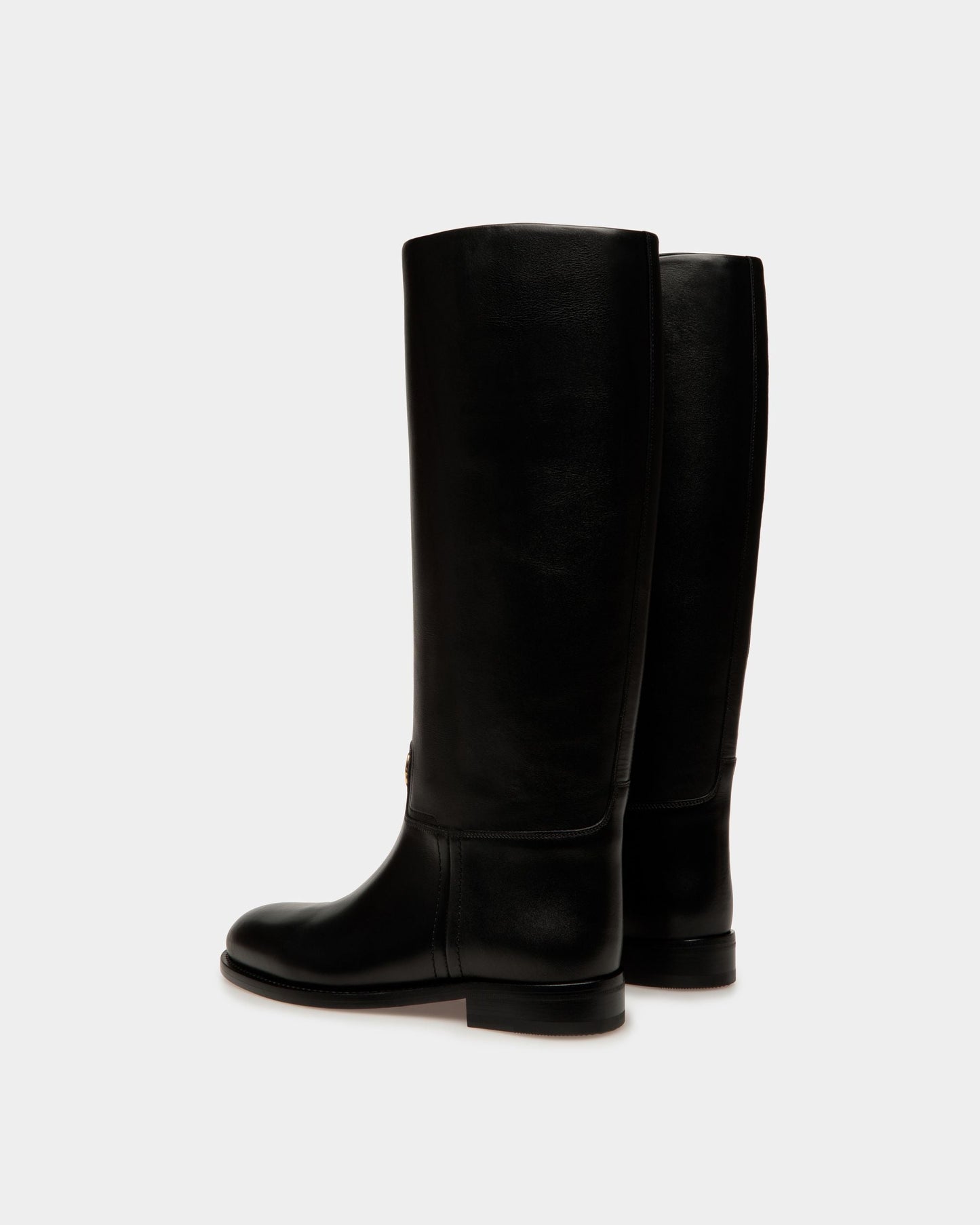 Huntington Long Boots In Black Leather