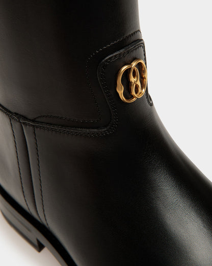Huntington Long Boots In Black Leather