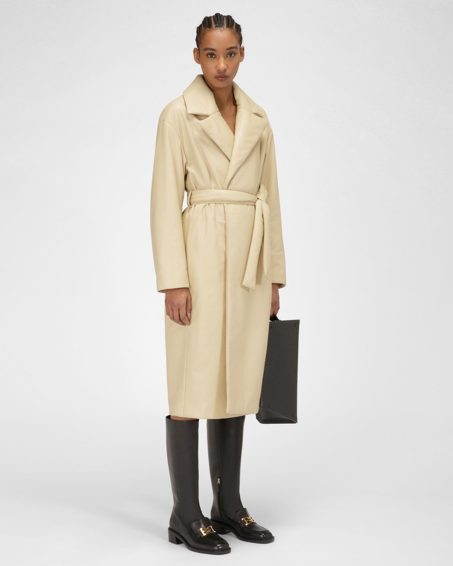 Ebele Leather Long Boots In Black