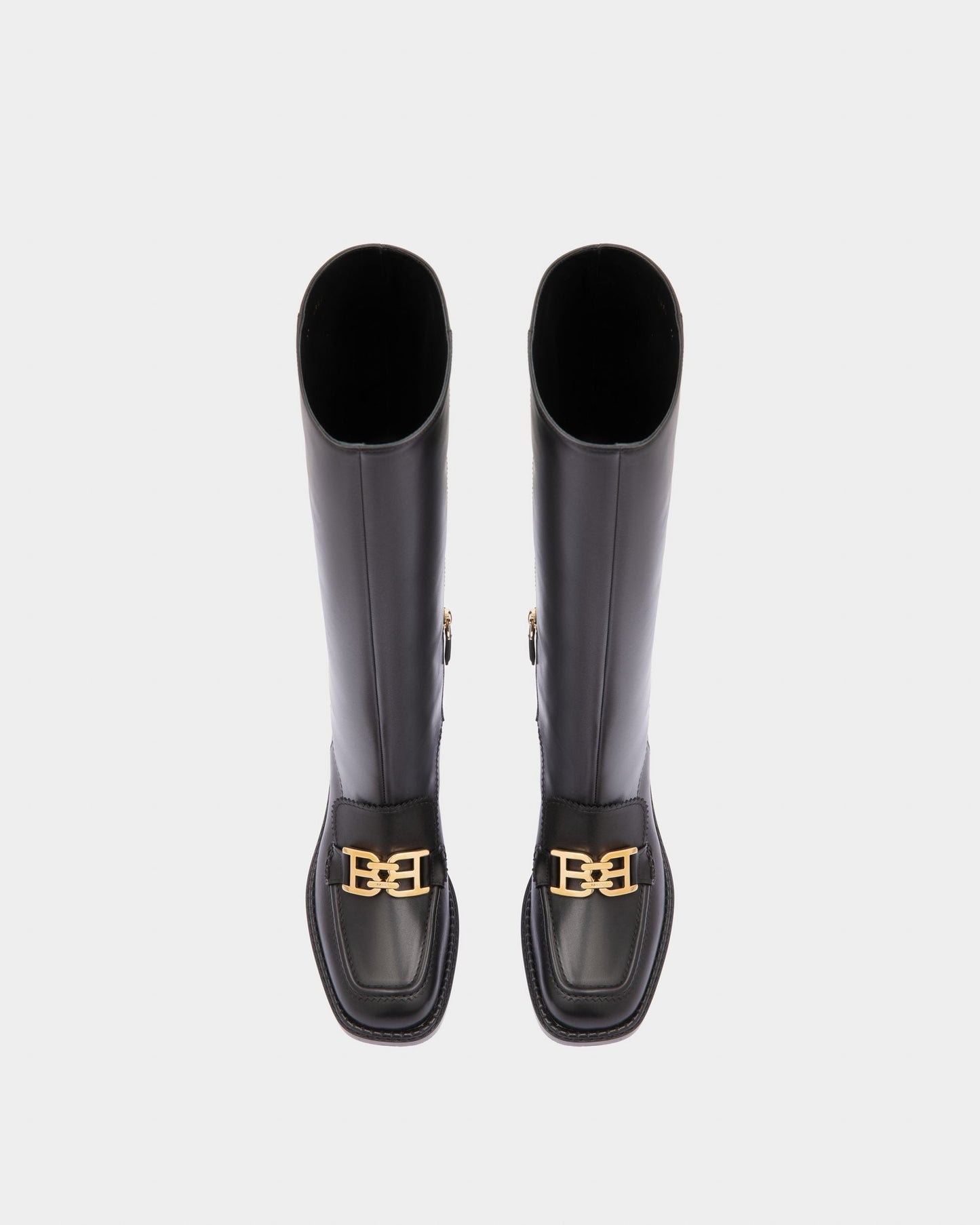 Ebele Leather Long Boots In Black