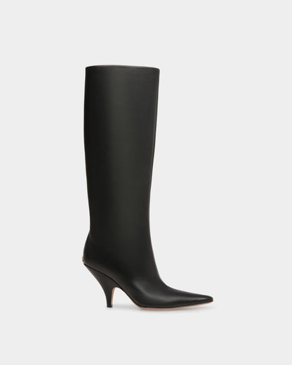 Katy Long Boots In Black Leather