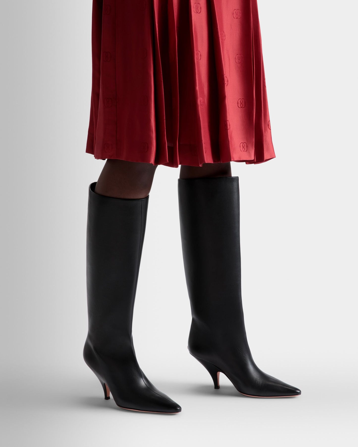 Katy Long Boots In Black Leather
