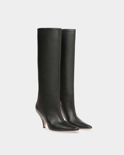 Katy Long Boots In Black Leather
