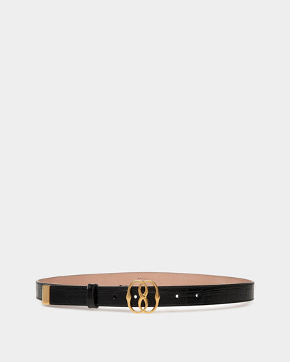 Emblem Crocodile Embossed 25mm Belt