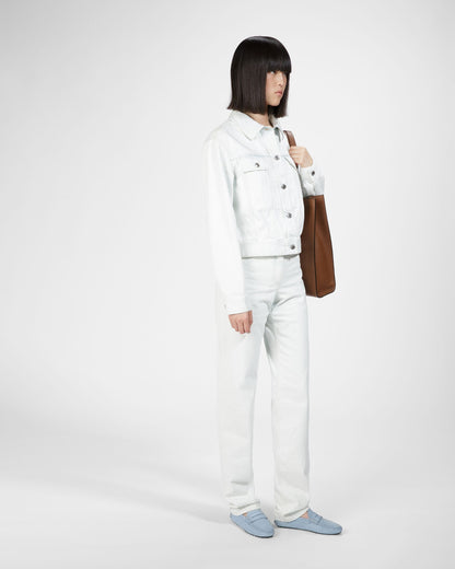 Lamby Leather Drivers In Light Blue