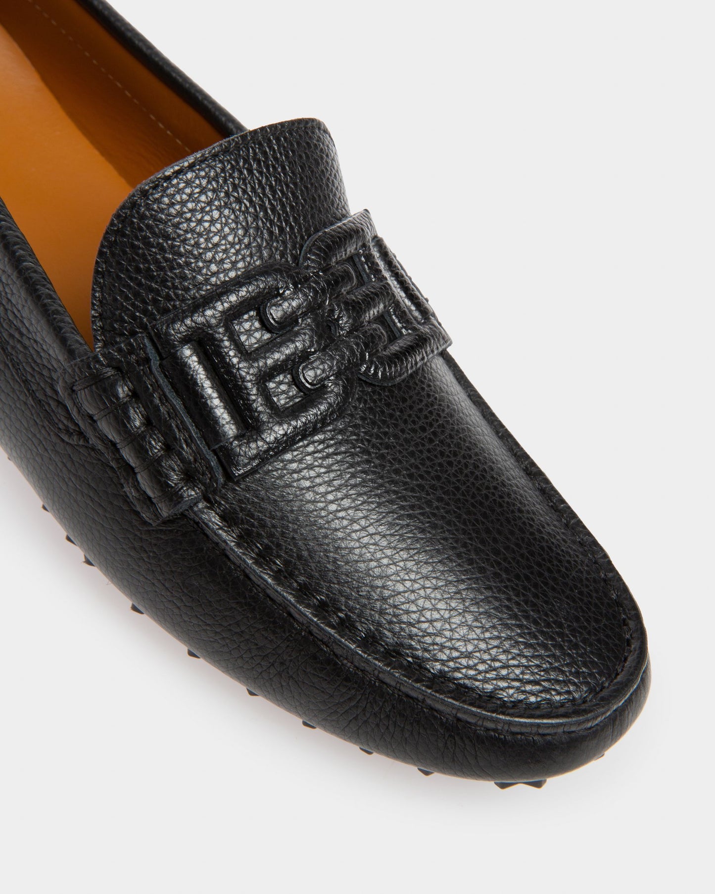 Leyla Leather Drivers In Black