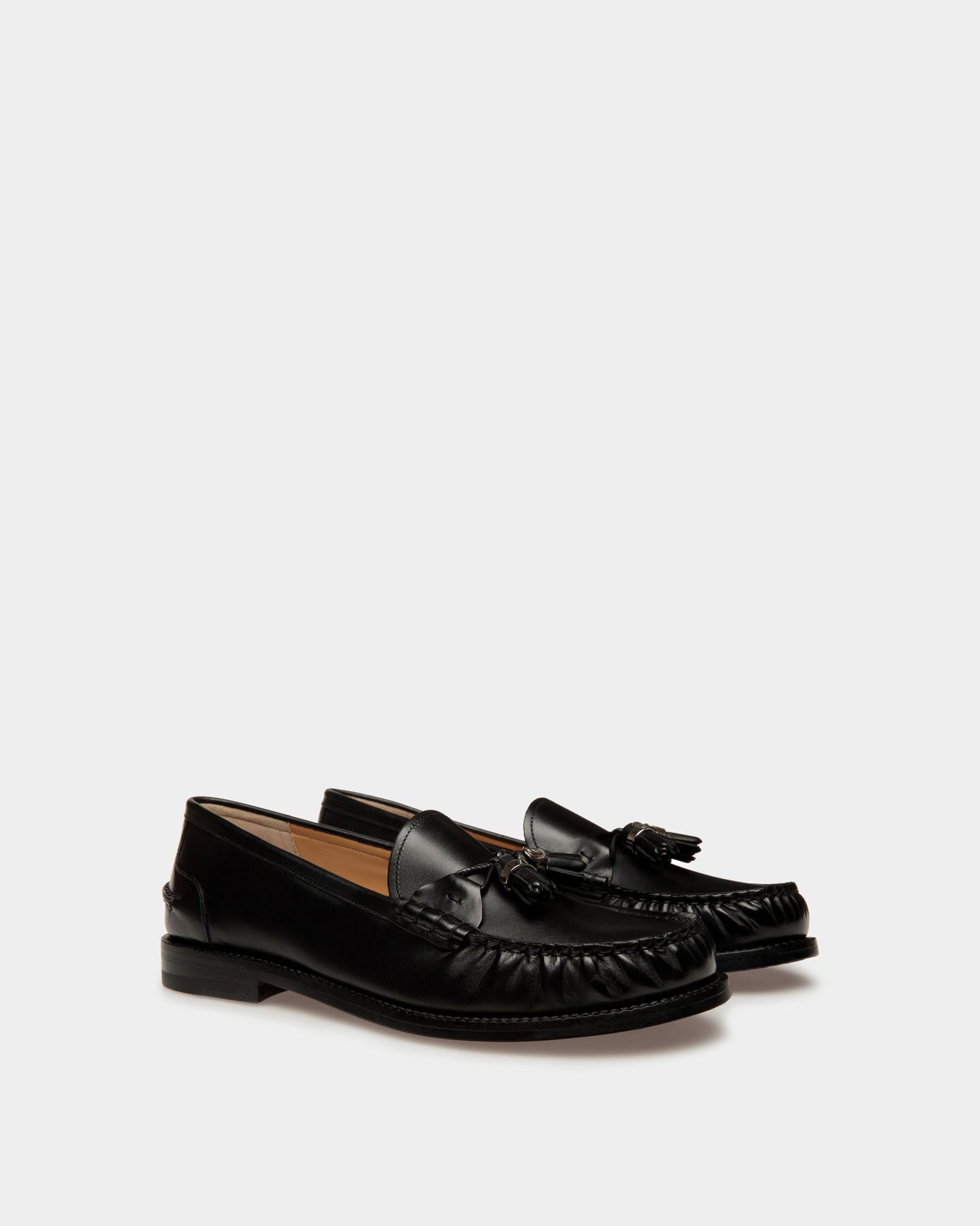 Rome Moccasins In Black Leather