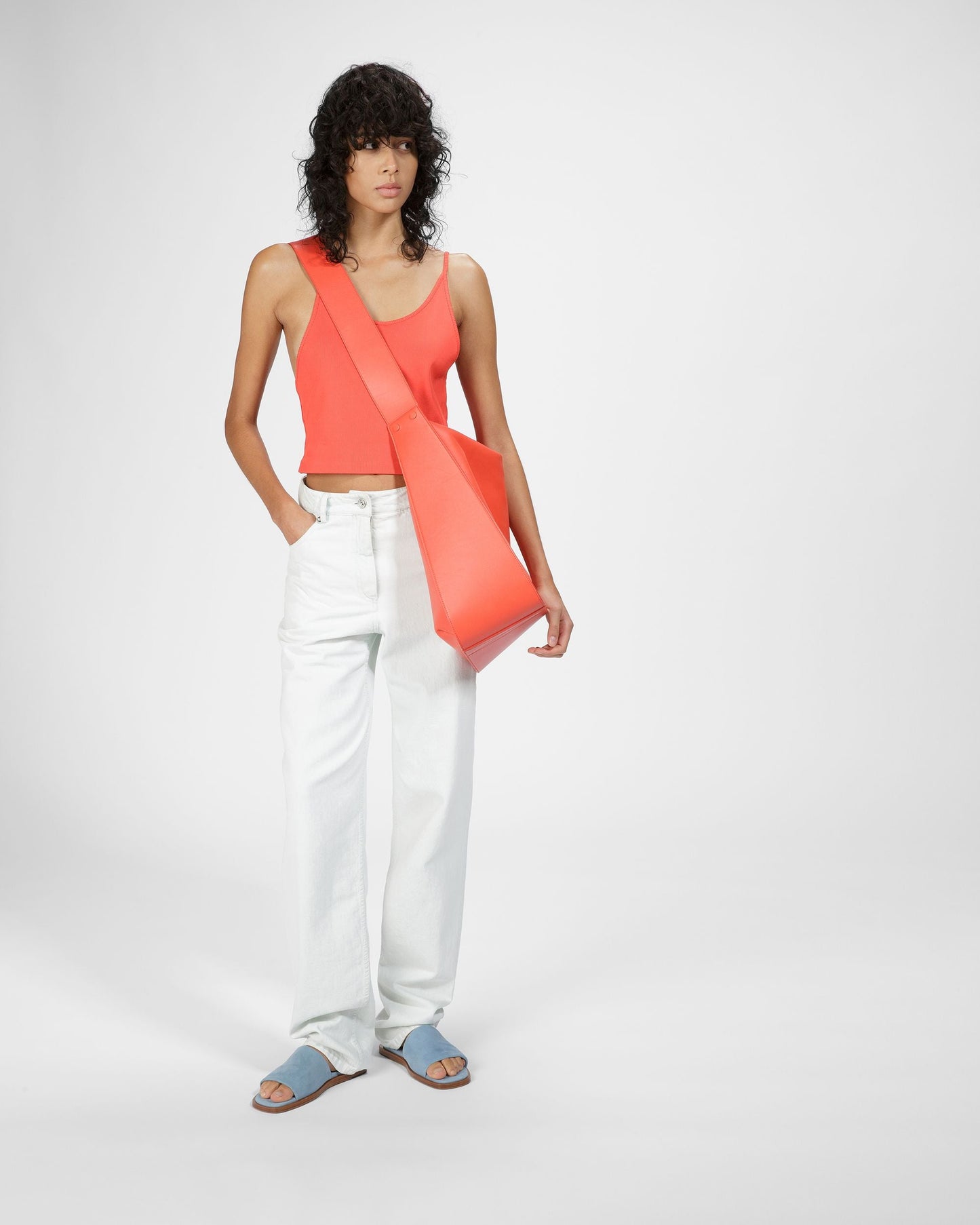 Sabian Leather Sandals In Light Blue