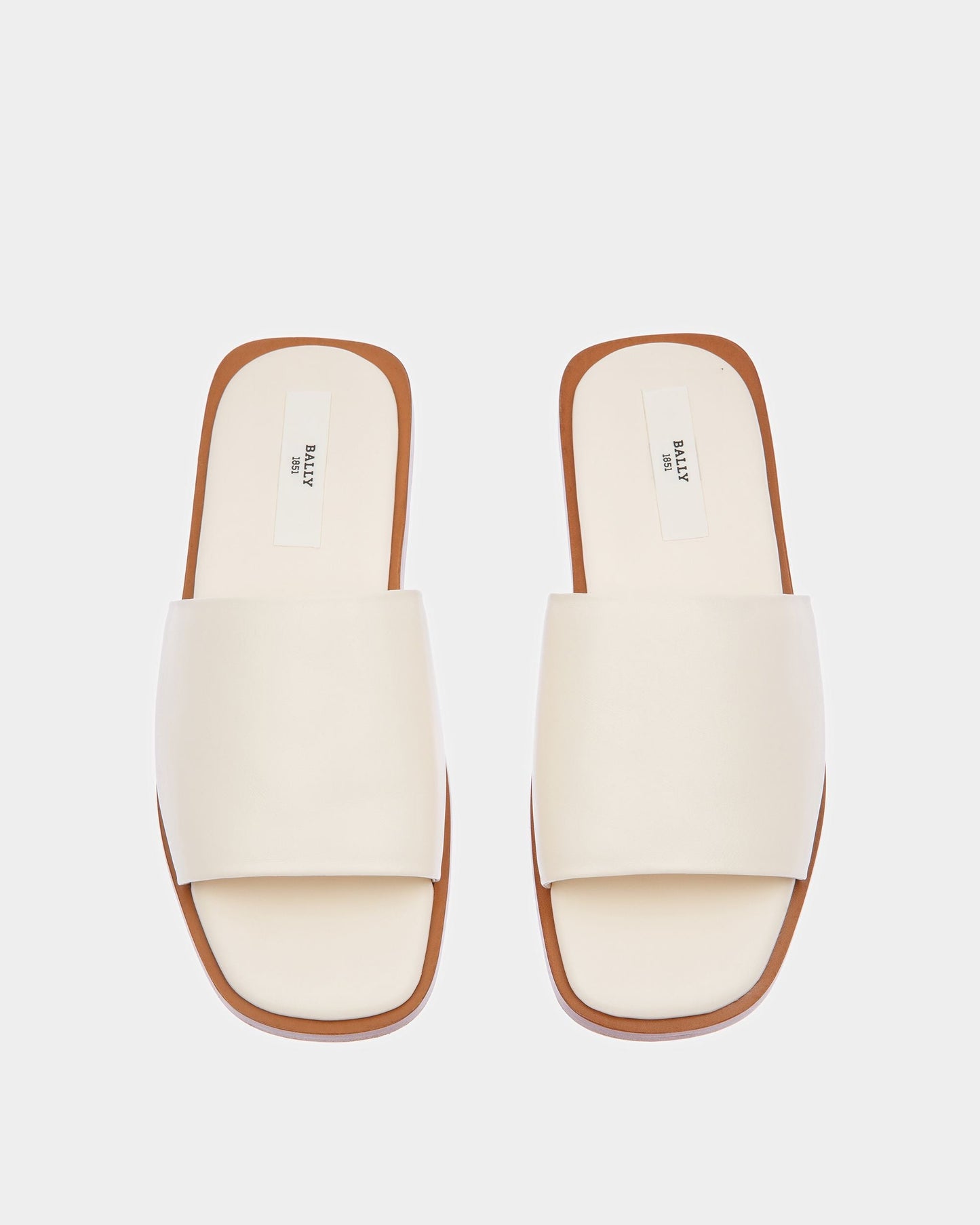 Sabian Leather Sandals In Bone