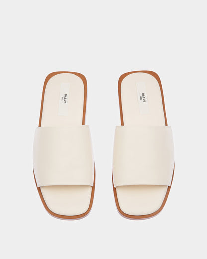 Sabian Leather Sandals In Bone